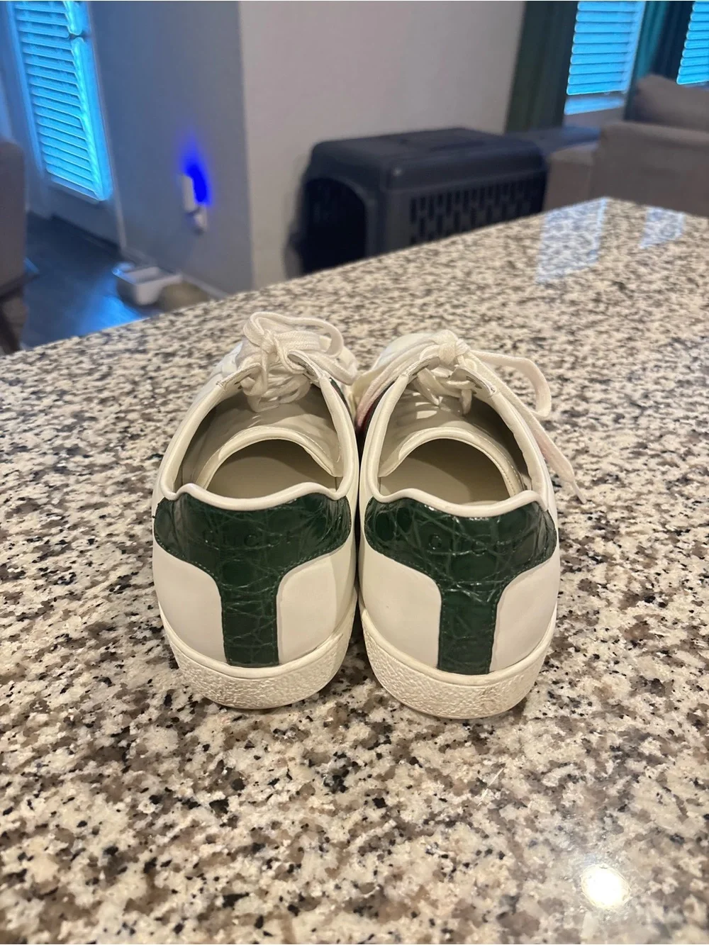 Gucci White Leather Sneakers | White | 7